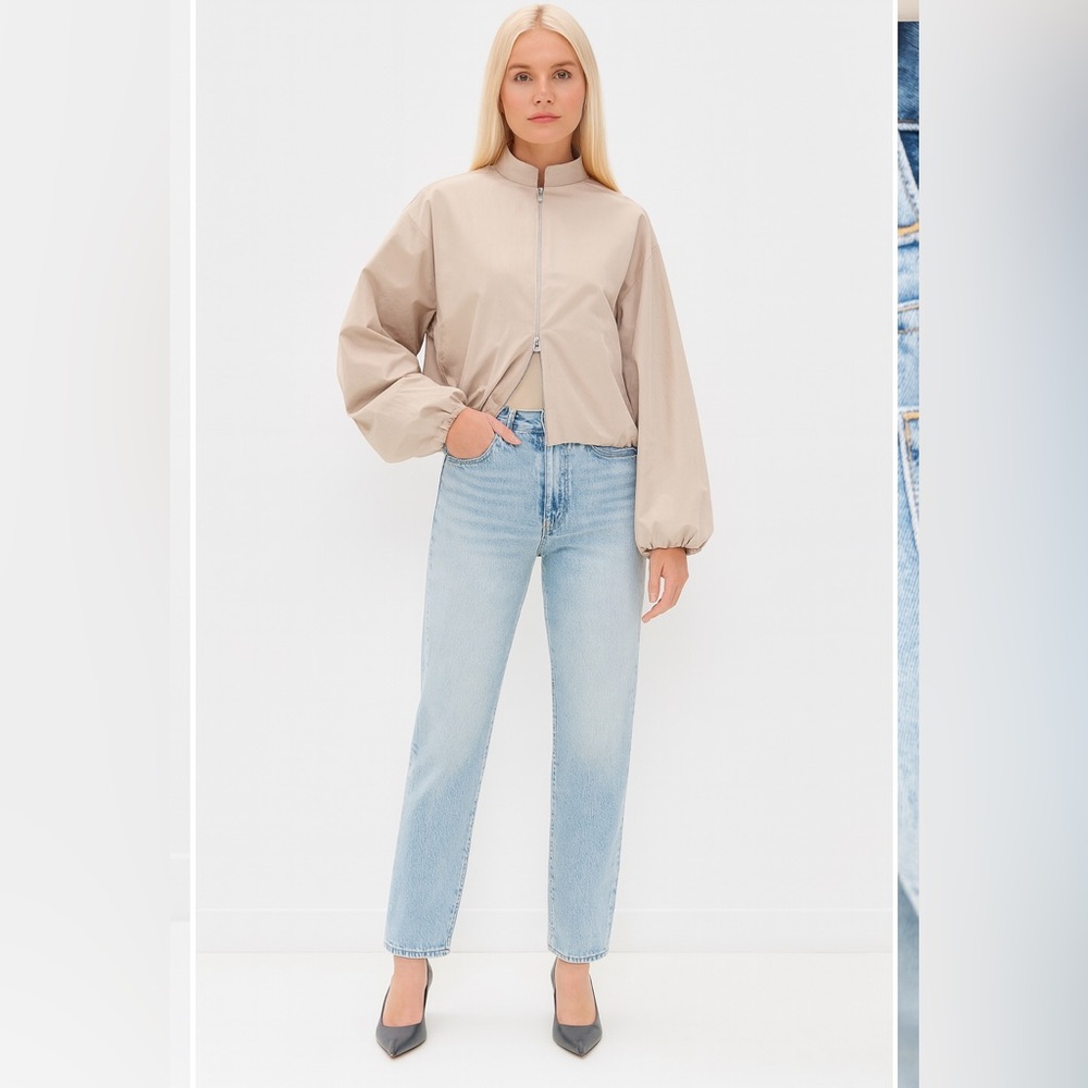 SLVRLAKE Premium Denim High-Rise Straight-Leg Jeans (Size 28)